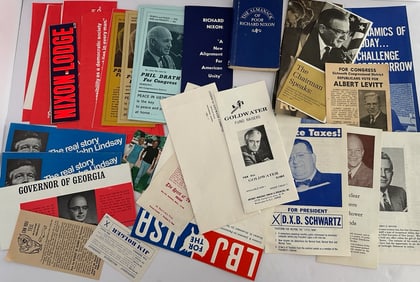 Lot of Various 1960s Political Campaign Flyers Pamphlets