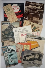 Lot of California Bay Area Hawaii Salt Lake City Travel Ephemera