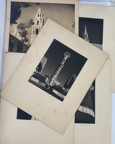 Lot of 5 Large Antique Clyde H. Sunderland Golden Gate Exposition Photos
