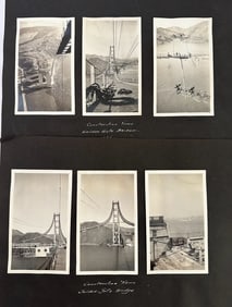 Lot of Vintage 1930s Photos Snapshots of Golden Gate Bridge Construction