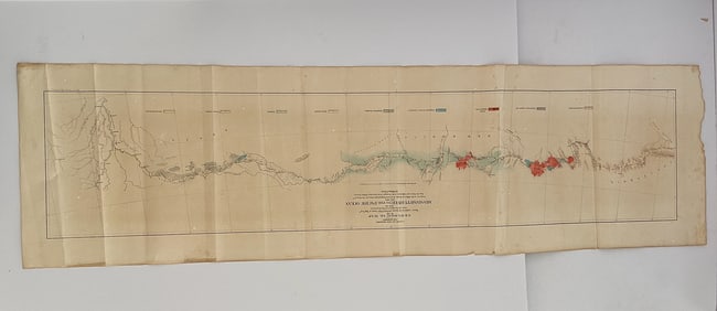 Antique William Blake1853 Mississippi River to Pacific Ocean Railroad Map