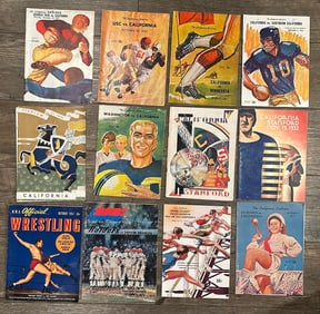 Lot of Vintage 1930s 1960s University of California Football Programs