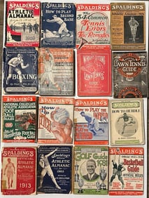 Lot of Vintage 1910s 1920s 1930s Sports Spalding Guides and How To Books