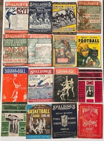 Lot of Vintage 1920s-40s Spalding Guides Football Basketball Swimming