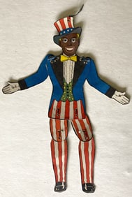 Black Americana Uncle Sam Black Face Paper Doll Figure