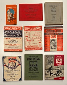 Lot of 1920s 1930s Sports Athletics Rules & Guides Baseball