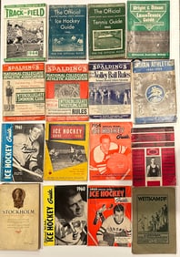 Lot Antique Spalding & NCAA Hockey Wrestling Swimming Track Guides