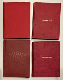 4 Antique Spalding Red Book Hardcover Sports Guides Baseball Olympics