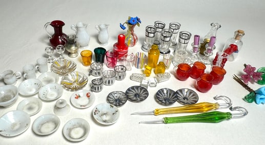Miniature Doll House Glass Accessories Drinkware & Plates