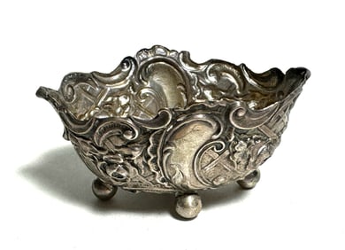 Vintage Silver Doll House Miniature Repose Repose Bowl Hallmarked