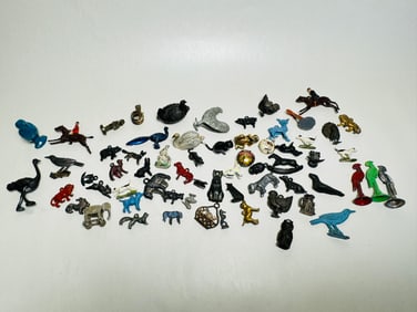 Vintage Miniature White Metal Accessory Charm Totem Lot