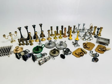 Vintage Dollhouse Miniature Candlesticks Candelabras
