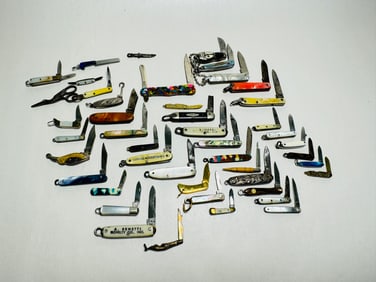 Vintage Miniature Novelty Advertising Pocket Knife Charms