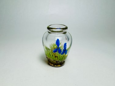 Vintage Dollhouse Miniature John Gilvey Art Glass Vase