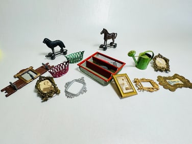 Vintage Dollhouse Miniature Household Accessories