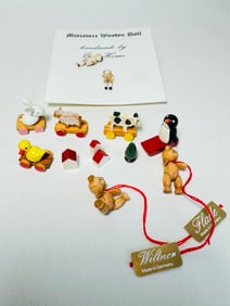 Vintage Dollhouse Miniature Wood Wooden Toys