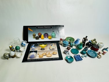 Vintage Dollhouse Miniature Lot of Andrea Fabrega Ceramics