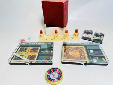Vintage Lot of Miniature Casino Gambling Items