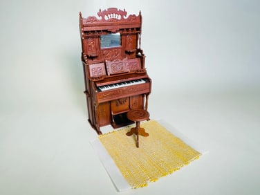 Vintage Handmade Dollhouse Furniture Piano