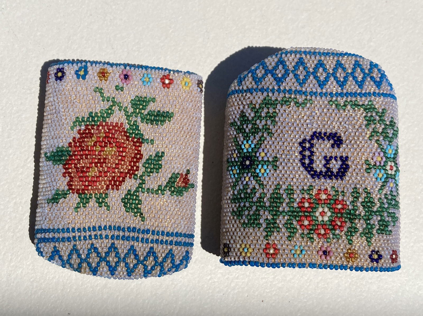 1800s Victorian Beaded Spectacles Eye Glasses Case (1 of 4)