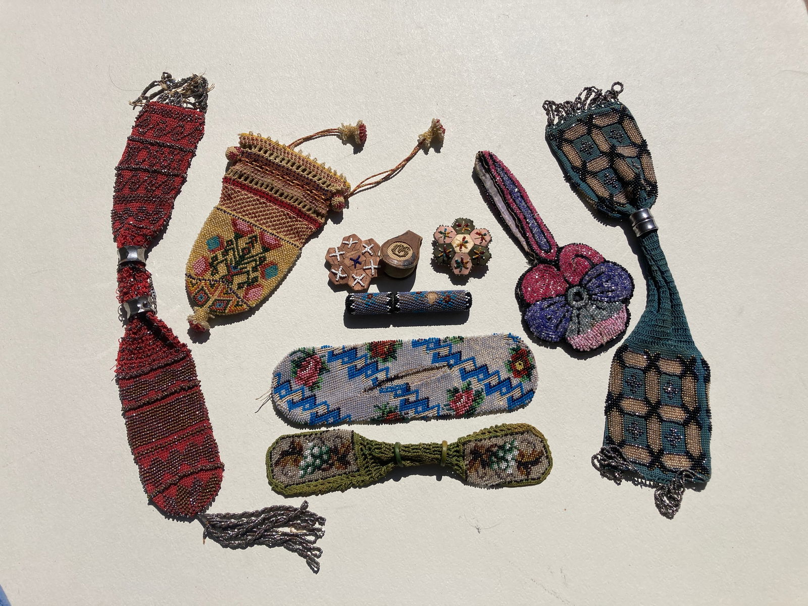 1800s Victorian Beaded European Beaded Accessory Articles Beadwork (1 of 7)