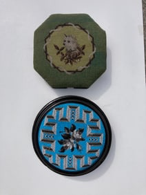 1800s Victorian Beaded Foot Stools