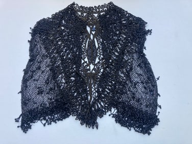 Victorian Era Beaded Women's Mourning Vest