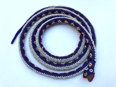 WW1 Era Turkish Turkey POW Prisoner of War Beaded Souvenir Snake