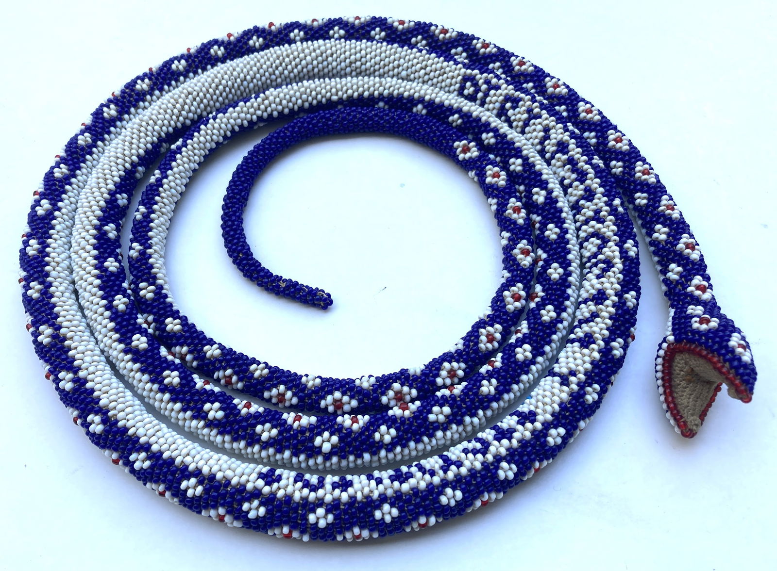 WW1 Era Turkish Turkey POW Prisoner of War Beaded Souvenir Snake: This is a very nice vintage piece.