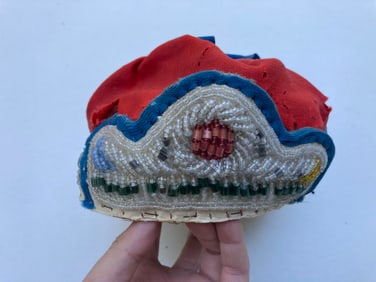 Vintage Iroquois Beaded Hat Cap