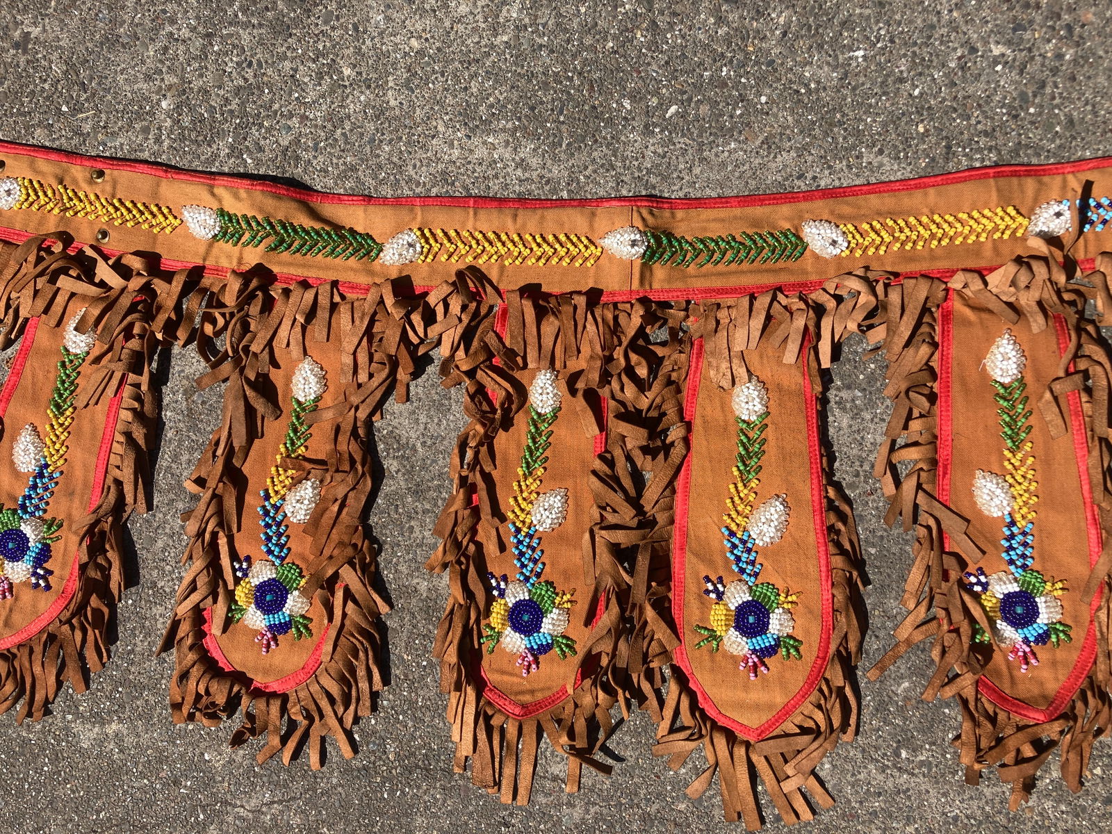 Early Native American Iroquois Beaded Beadwork Belt (1 of 12)