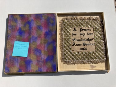 Victorian Era English Beaded Souvenir Sampler