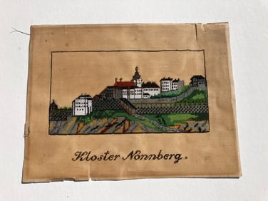 Victorian Era Austrian Beaded Souvenir Sampler