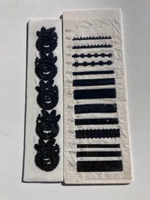 Lot of English Beaded Sampler Friezes