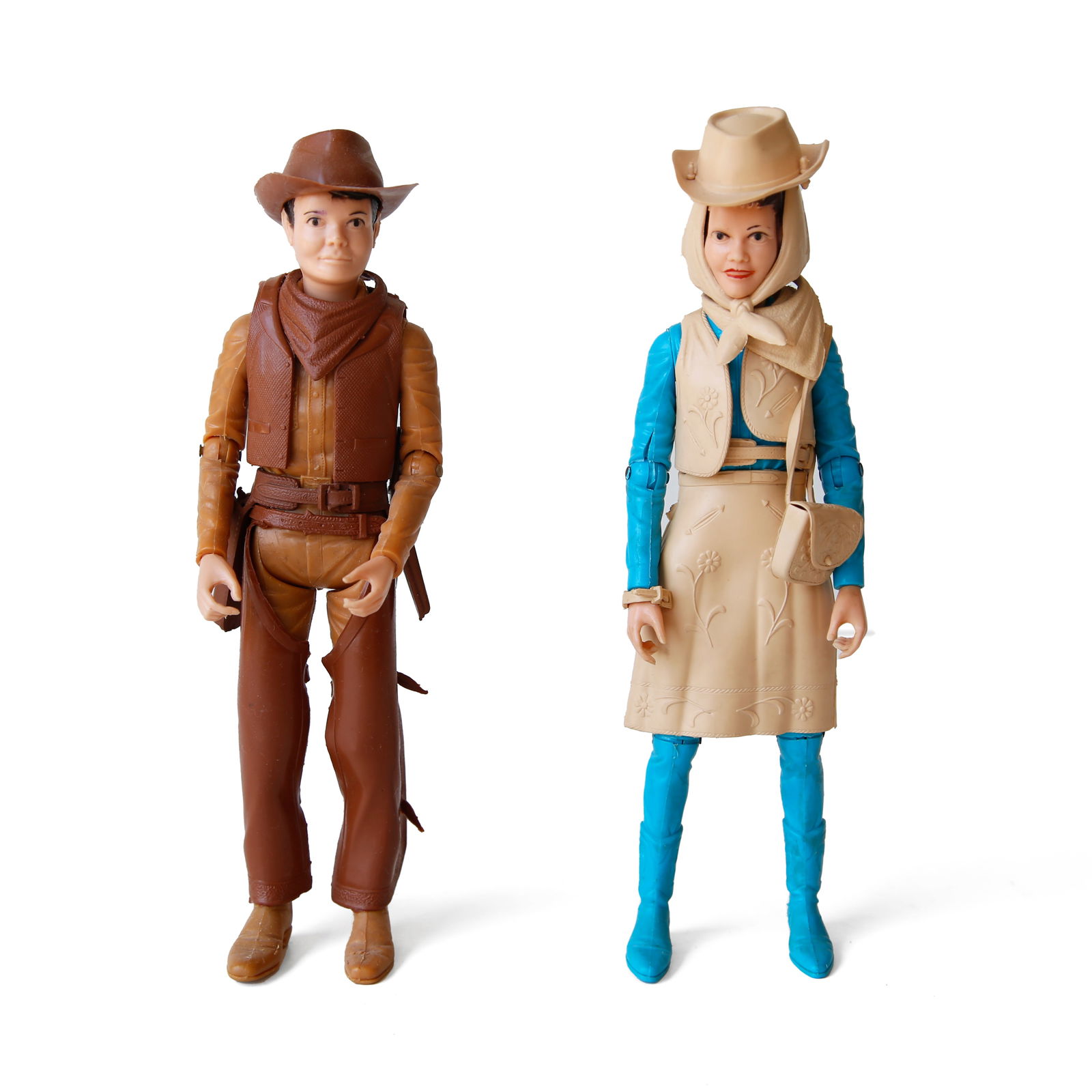 Marx Johnny West Action ifgure Set: Very nice action figures as shown