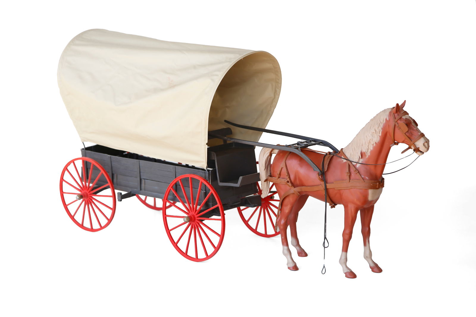 Marx Johnny West Horse & Covered Wagon Playset (1 of 16)