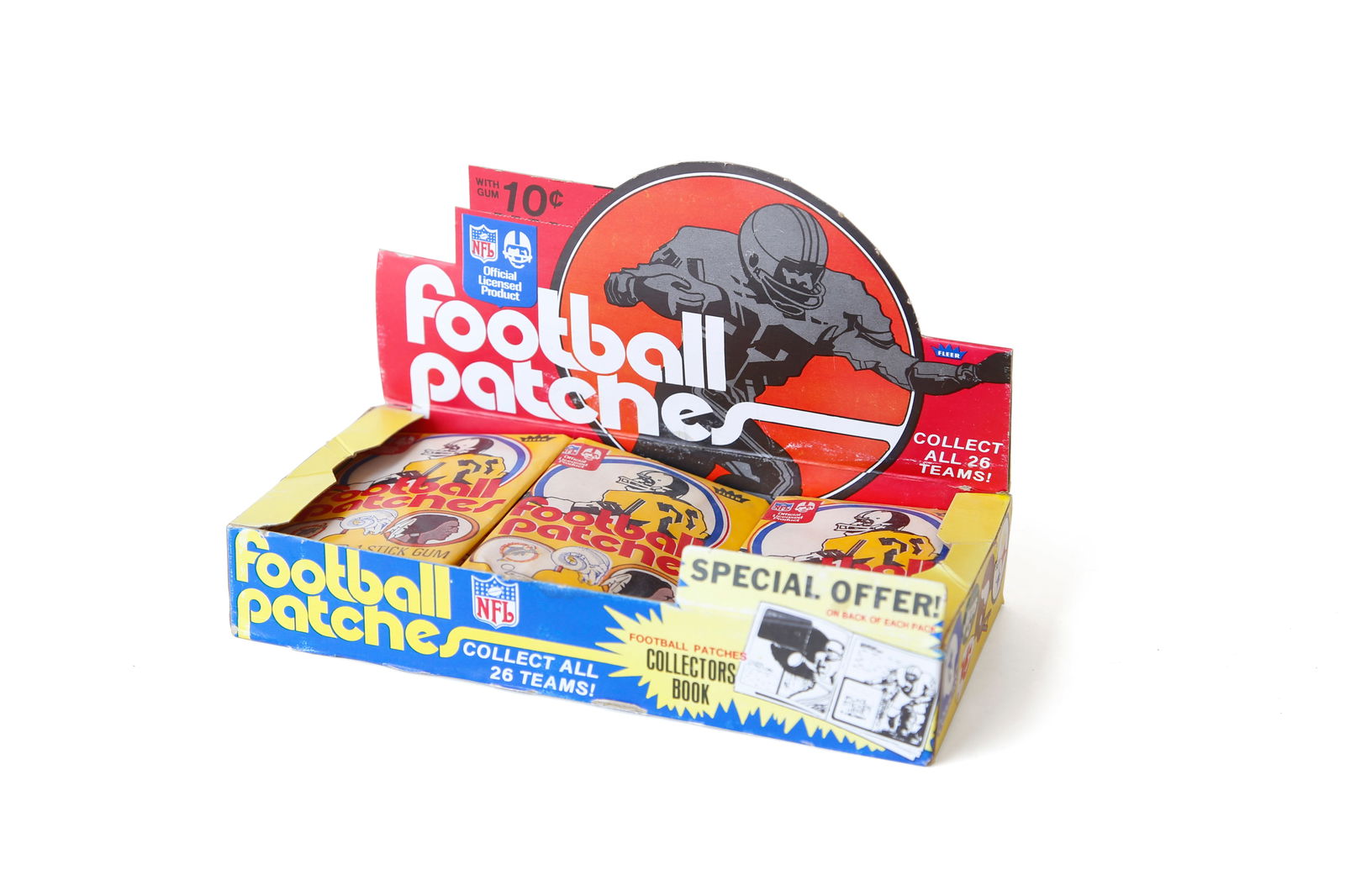 NFL Football Patches Store Display Set by Fleer (1 of 6)