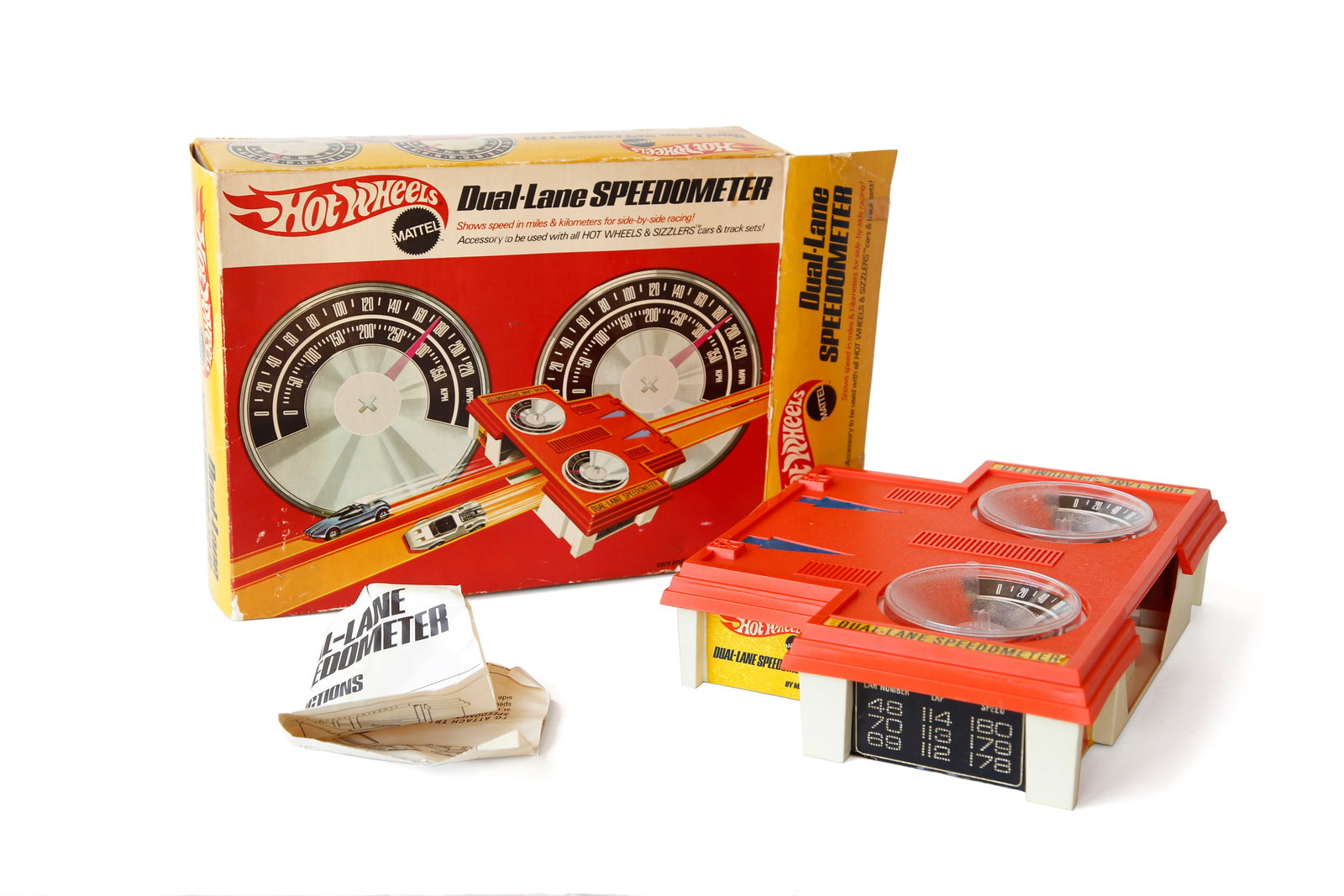 Mattel Hot Wheels Dual Lane Speedometer: Great set as shown in the box