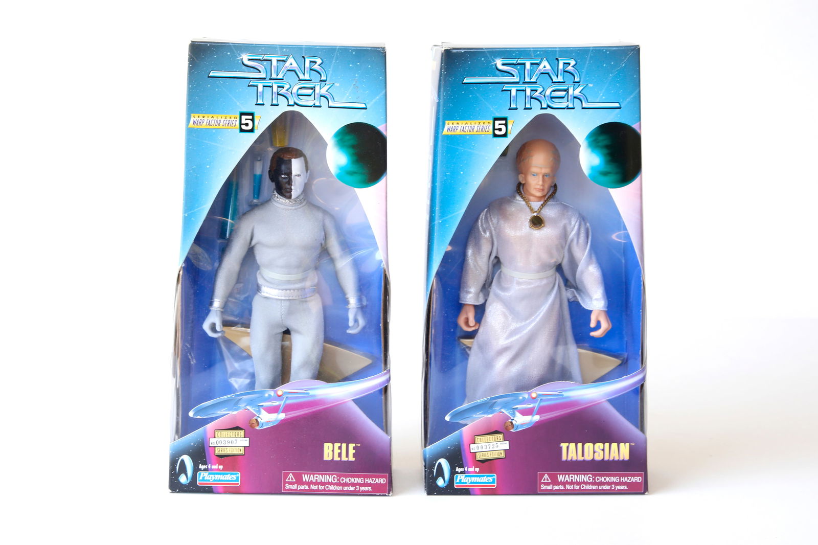 Star Trek Warp Factor Series Action Figure Set: Great lot of action figures as shown in their boxes.