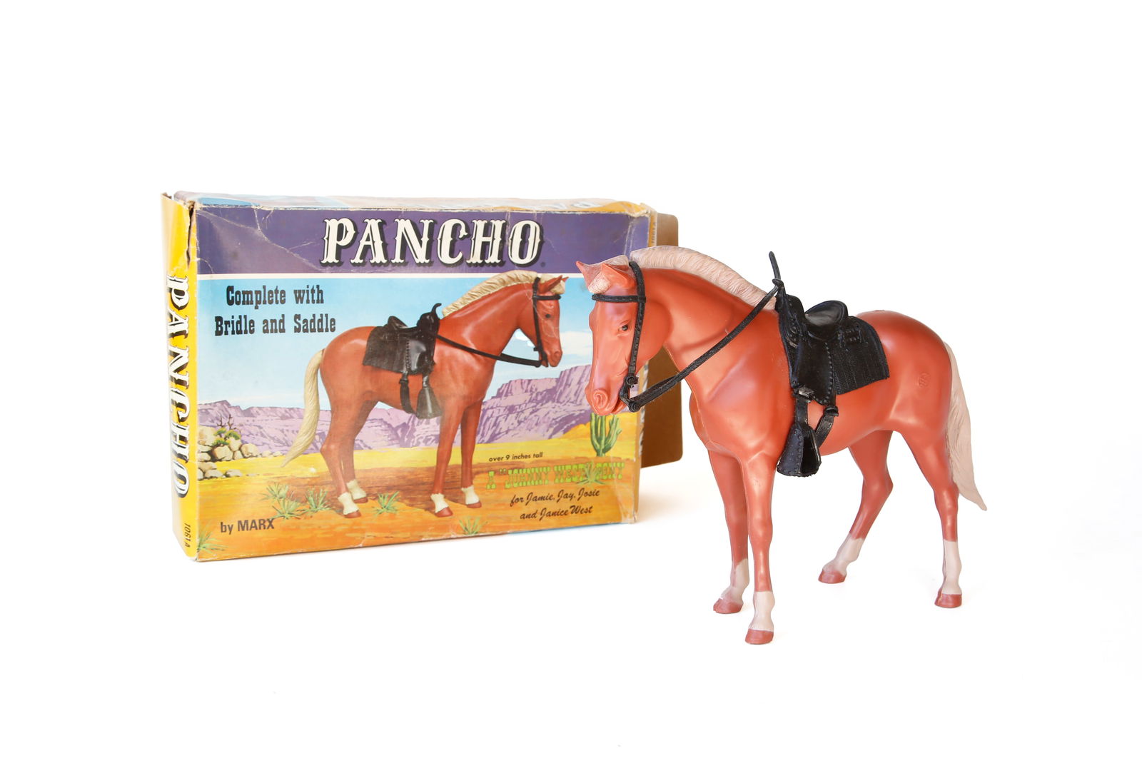 Marx Johnny West Poncho Horse Action Figure (1 of 12)