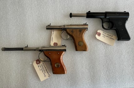Lot of 3 Vintage Toy Pellet Guns Air Pistols JGA HS Herbert Schmidt