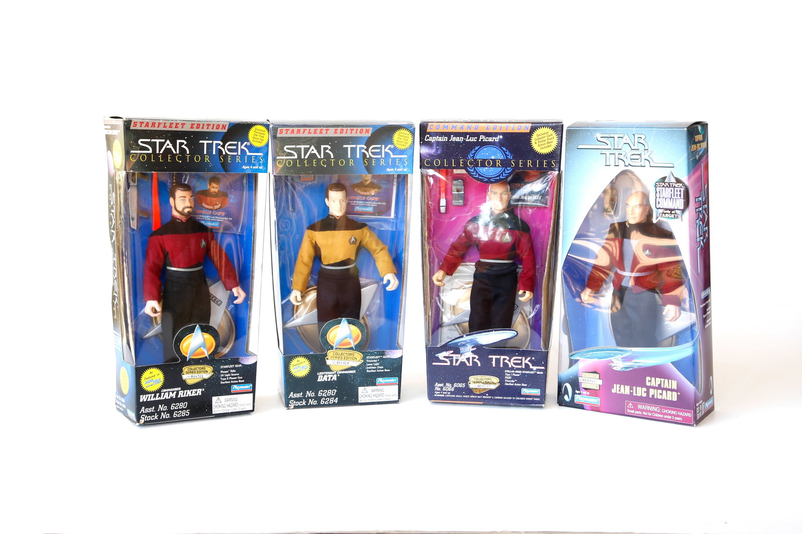 Playmates Star Trek Collector Series Action Figure Lot: Nice set. See pictures for details.