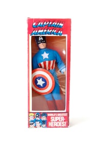 Mego Captain America Marvel Superhero Figure w/ Repro Box