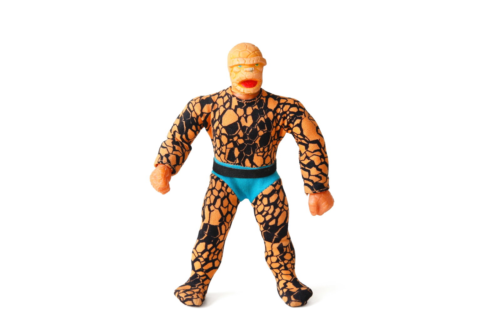 Mego The Thing Marvel Superhero Figure: Nice set. Please note the figure's left arm has a dislocated joint beneath the clothing. See pictures for details.