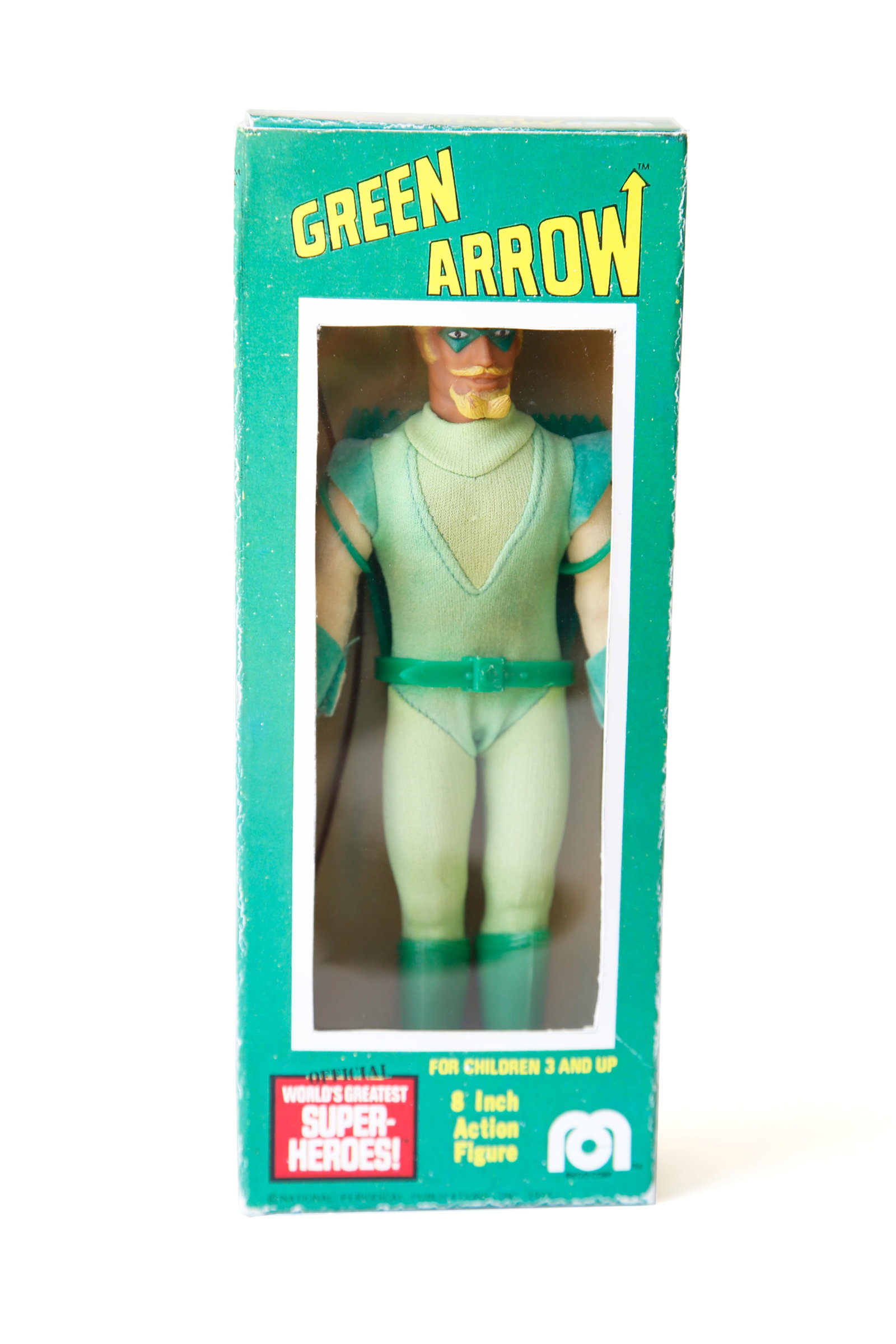 Mego The Green Arrow DC Superhero Action Figure w/ Repro Box (1 of 11)