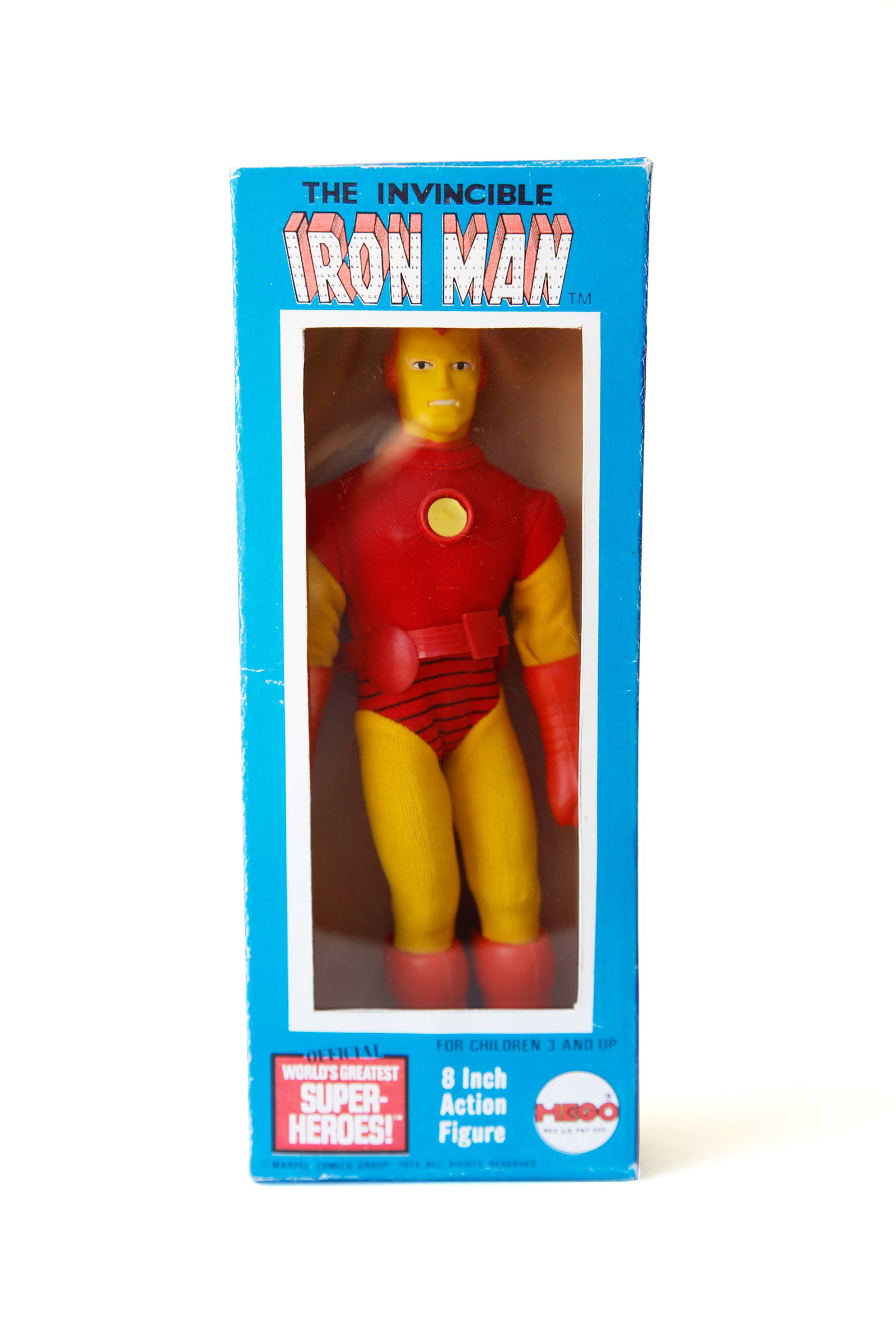 Mego Iron Man Marvel Superhero Action Figure w/ Repro Box (1 of 9)