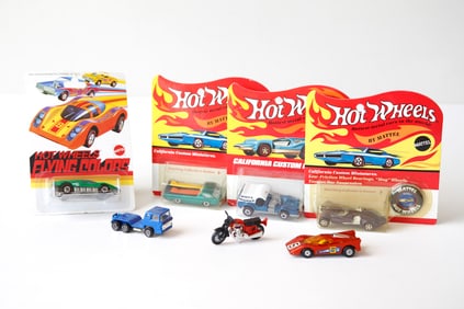 7 Piece Modern Hotwheel Toy Car Lot