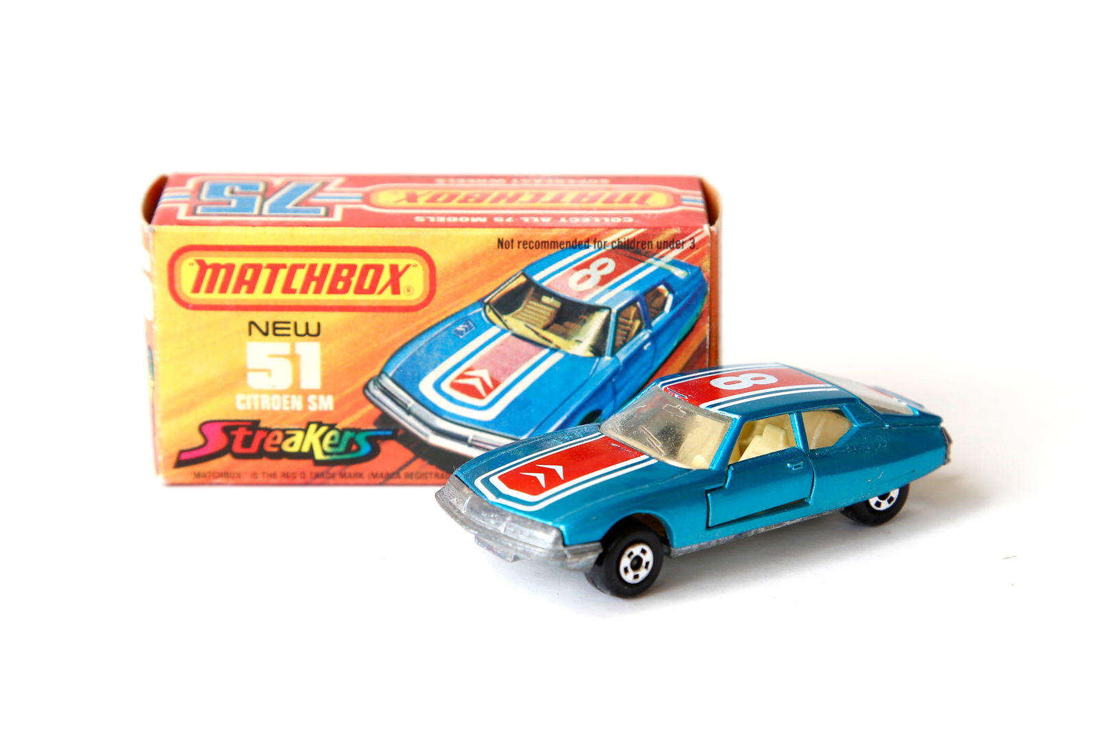 1971 Matchbox Streakers No. 51 Citroen SM Toy Car (1 of 8)