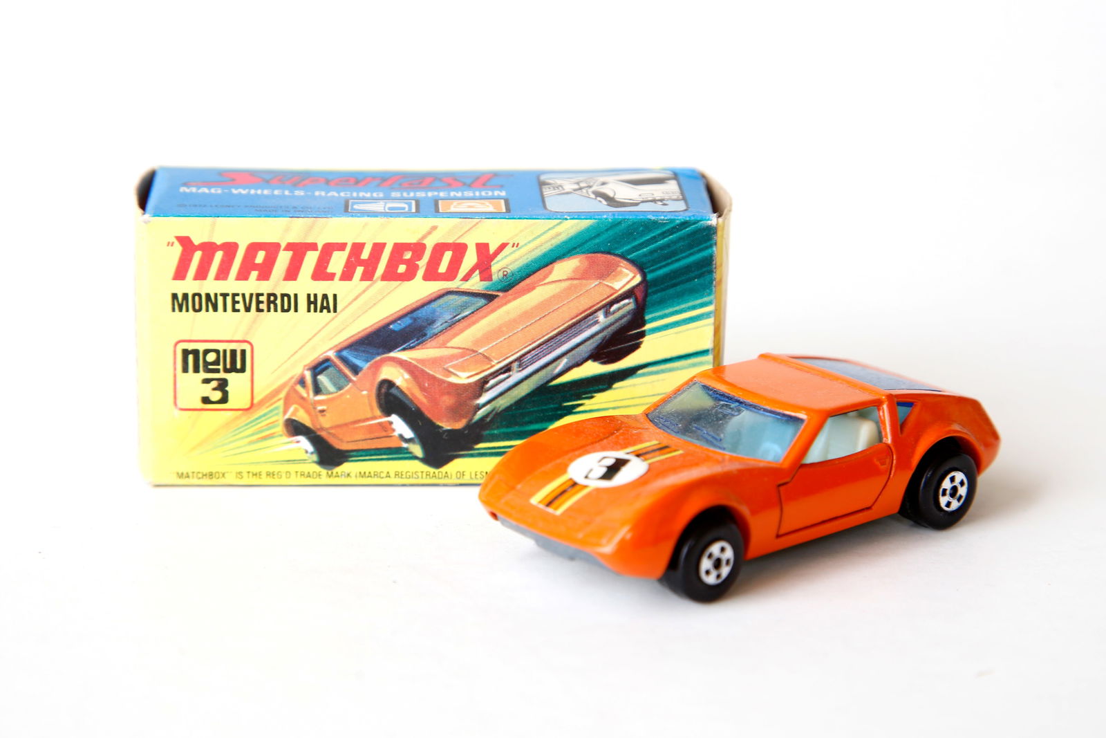 1973 Matchbox Superfast No. 3 Monteverdi Hai Toy Car: Nice piece. See pictures for details.