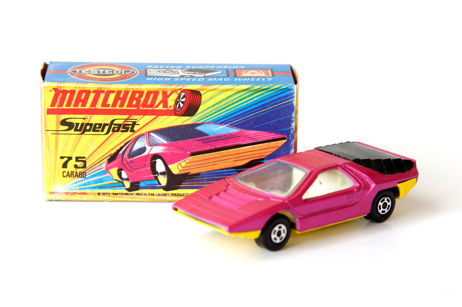 1970 Matchbox Superfast No. 75 Alfa Carabo Toy Car (1 of 9)